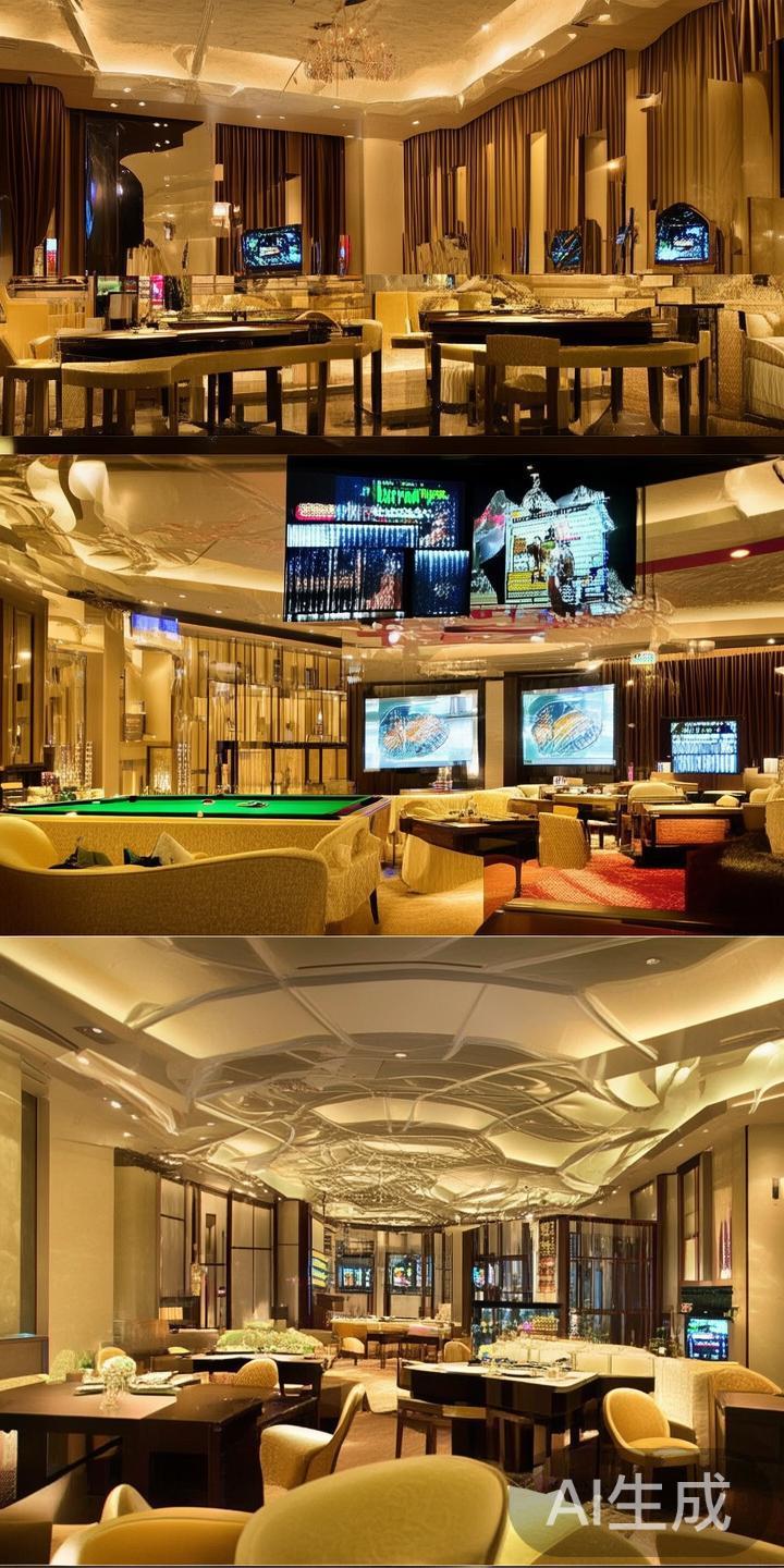 此外，太阳城贵宾厅还拥有多功能休闲区，配有豪华的沙