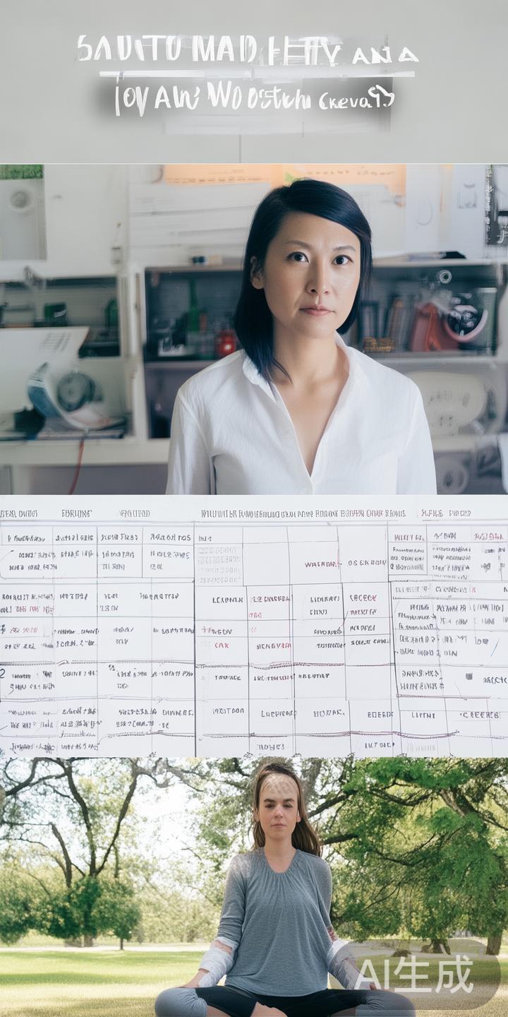 “我认为面对压力，第一步是合理规划时间，优先处理重